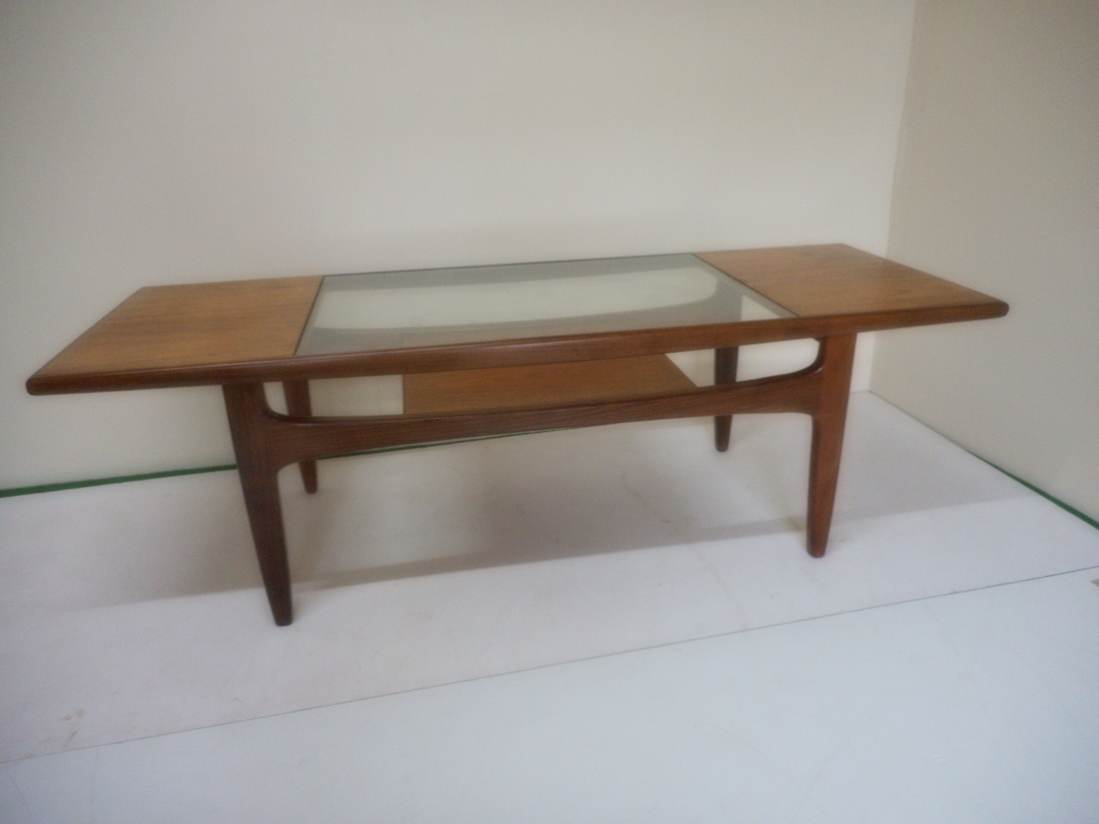 "Long John" coffee table in vintage teak