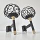 Paire d'appliques vintage 1950