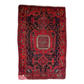 Tapis persan Hamadan antique des années 1930 160 cm x 241 cm