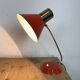 Lampe de table rouge vintage, années 1970