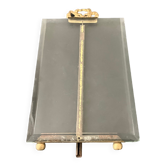 Brass frame, bevelled glass