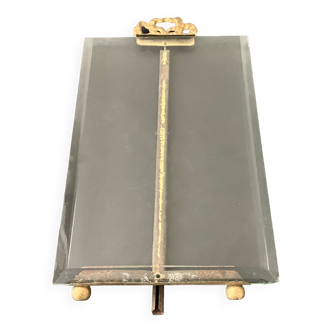Brass frame, bevelled glass