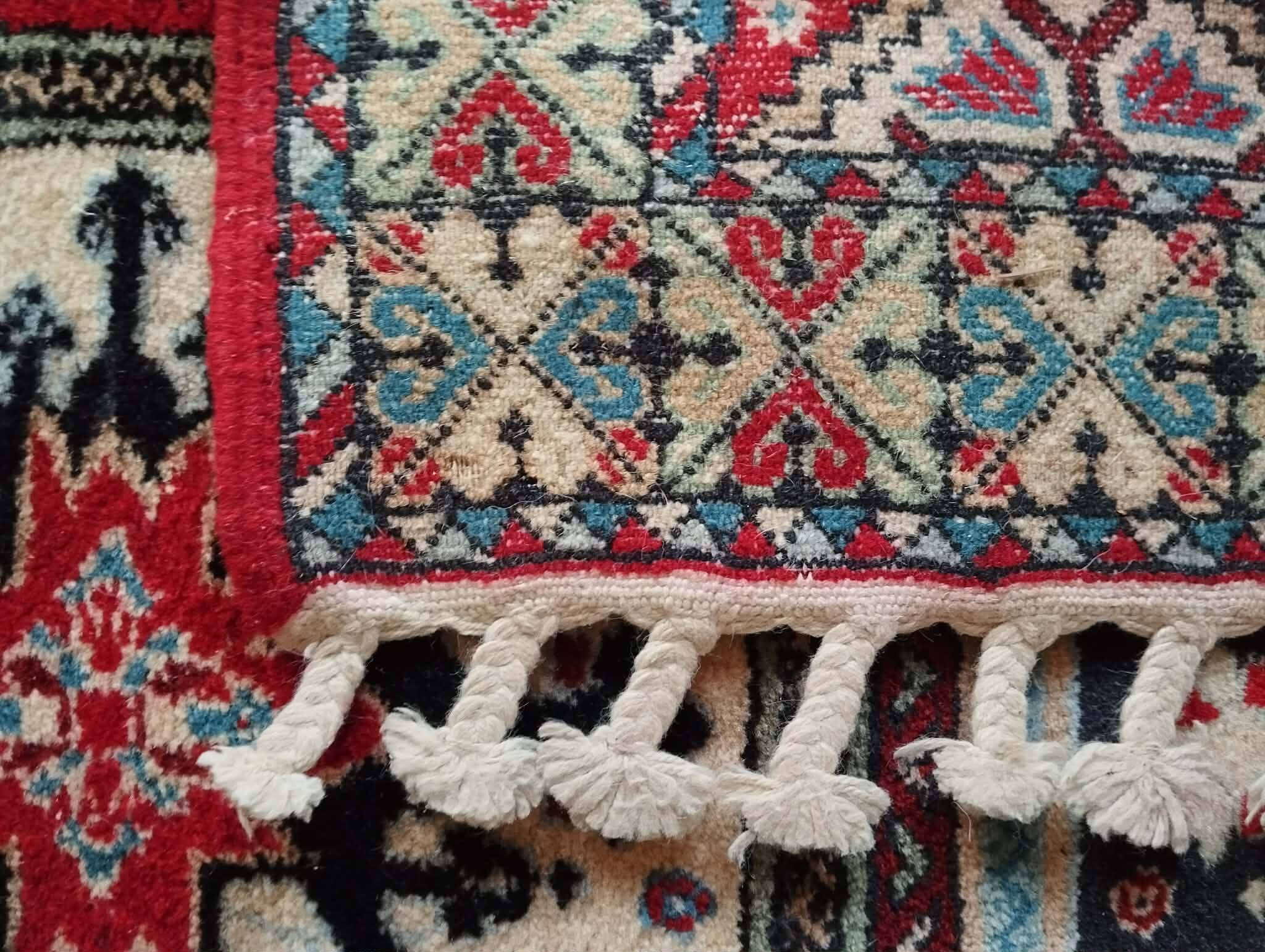 Handmade Berber Carpet Fes 207x124cm