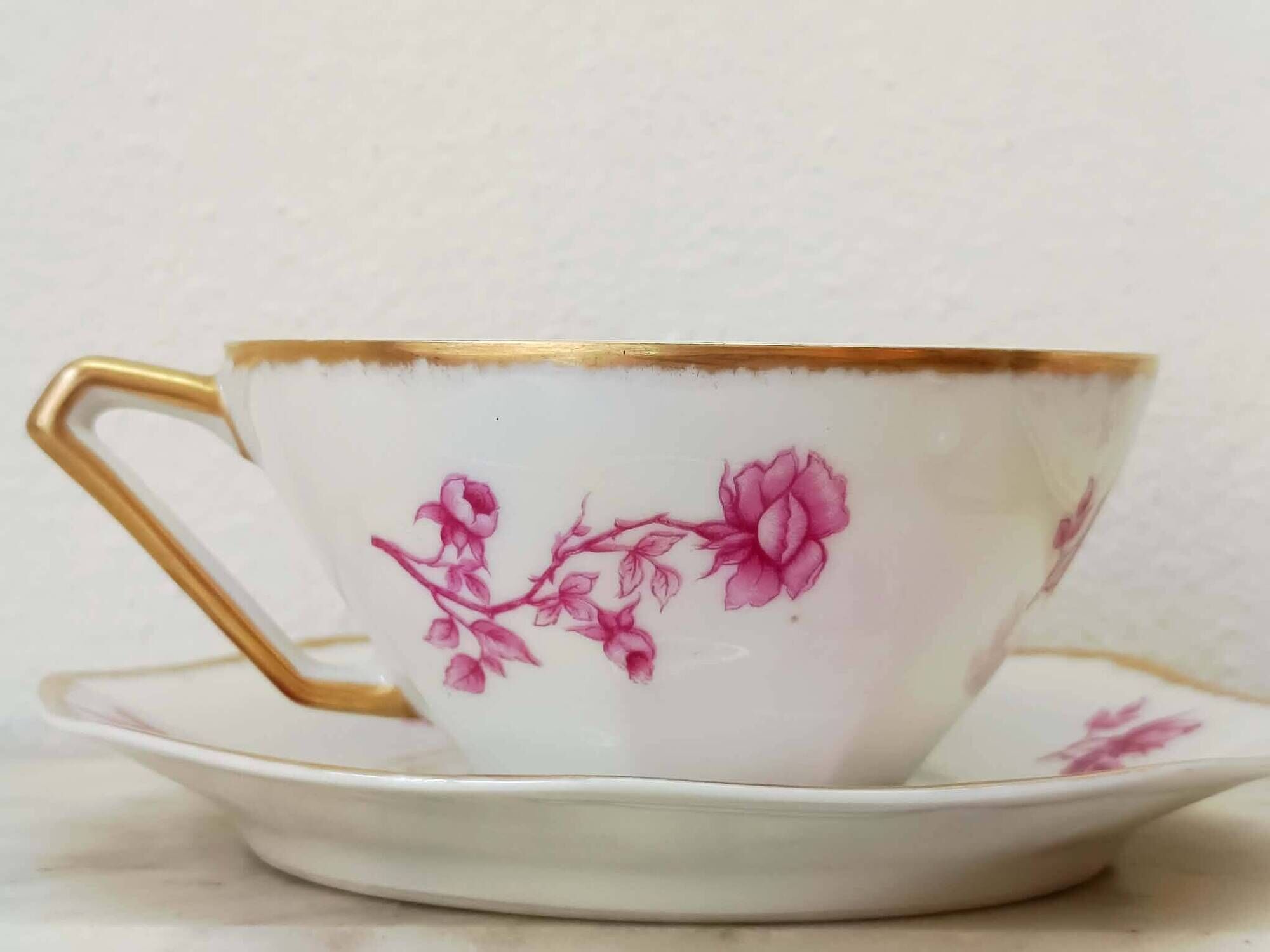 Limoges porcelain tea service Haviland Art Nouveau