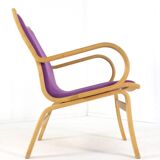 Fauteuils Vejle en tissu violet
