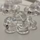 4 Clear Glass Knife Rests - Pukkeberg - Sweden - 1970
