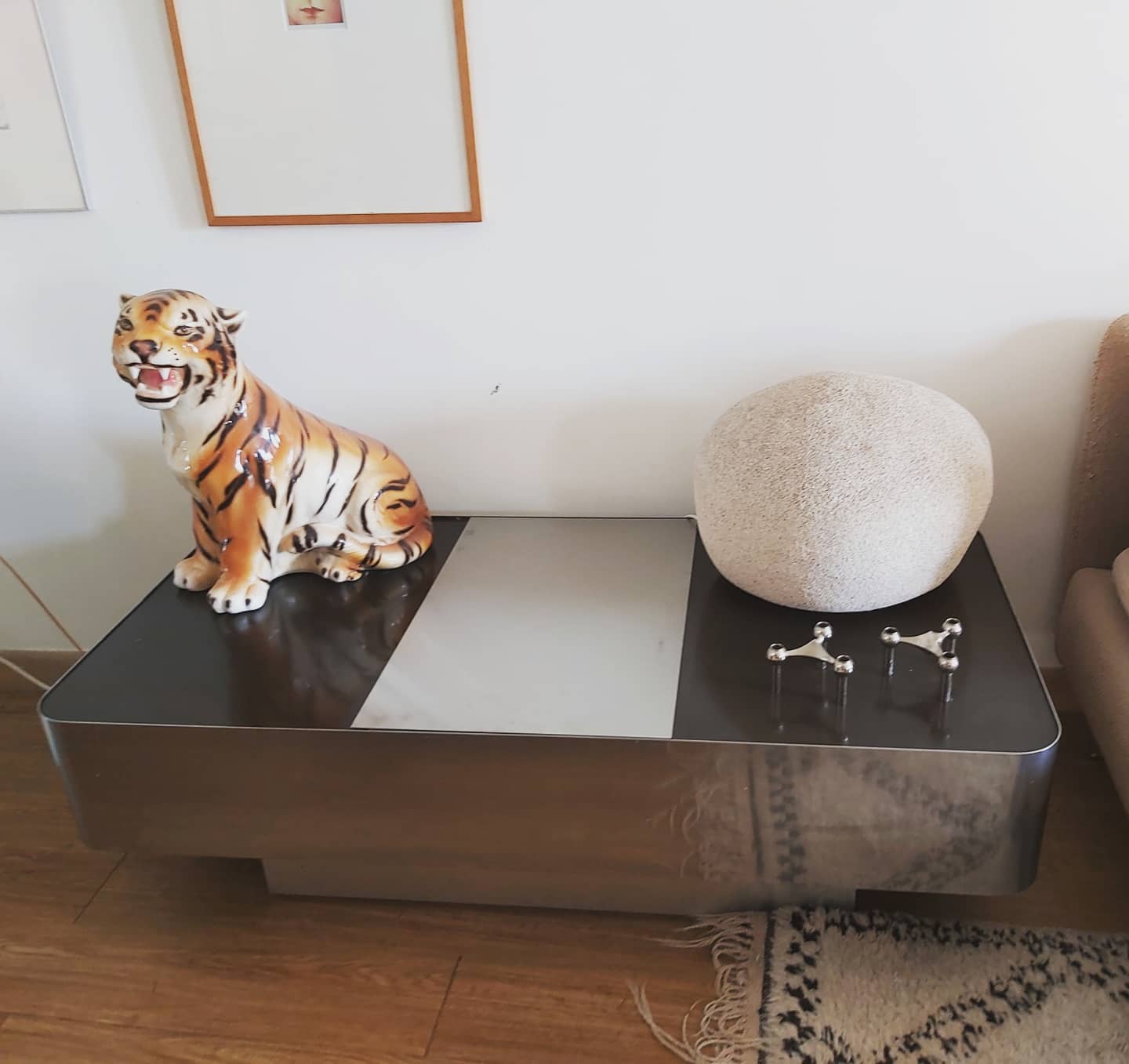 70s coffee table with built-in bar