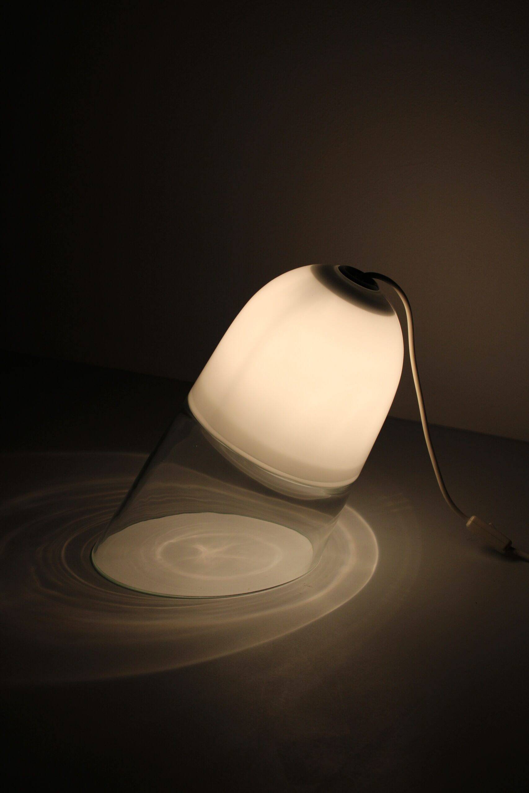 Lampe de table LT-362 par Carlo Nason pour Mazzega, années 1970.