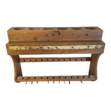 Old wall shelf - Burmese teak rack - 53 x 15.5 x 39 cm