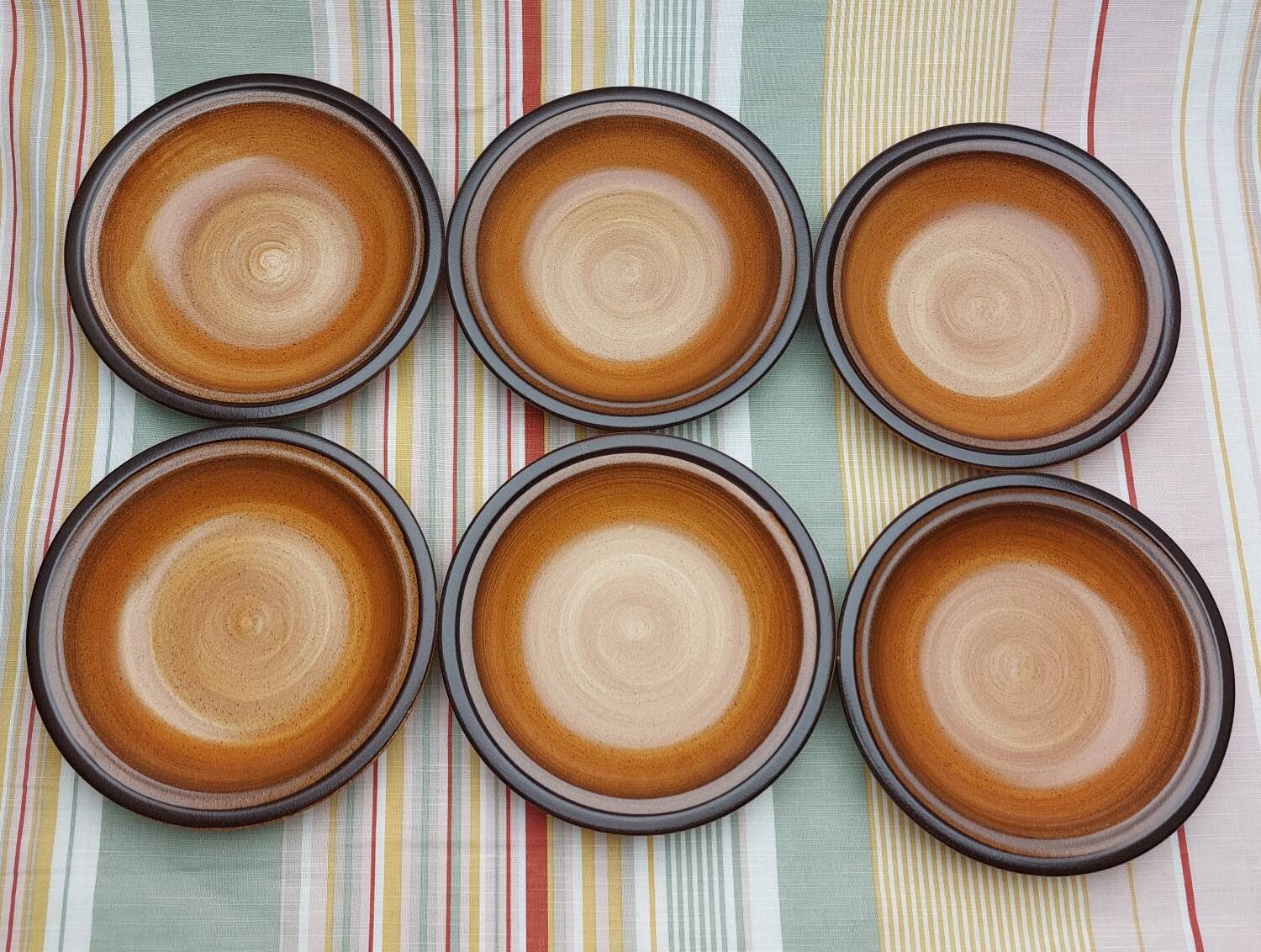 St Amand Meylan stoneware soup plates