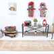 Pale brown turkish runner rug 301x76cm