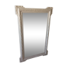 Large mirror with molding skated in gray 146 x 93 cm