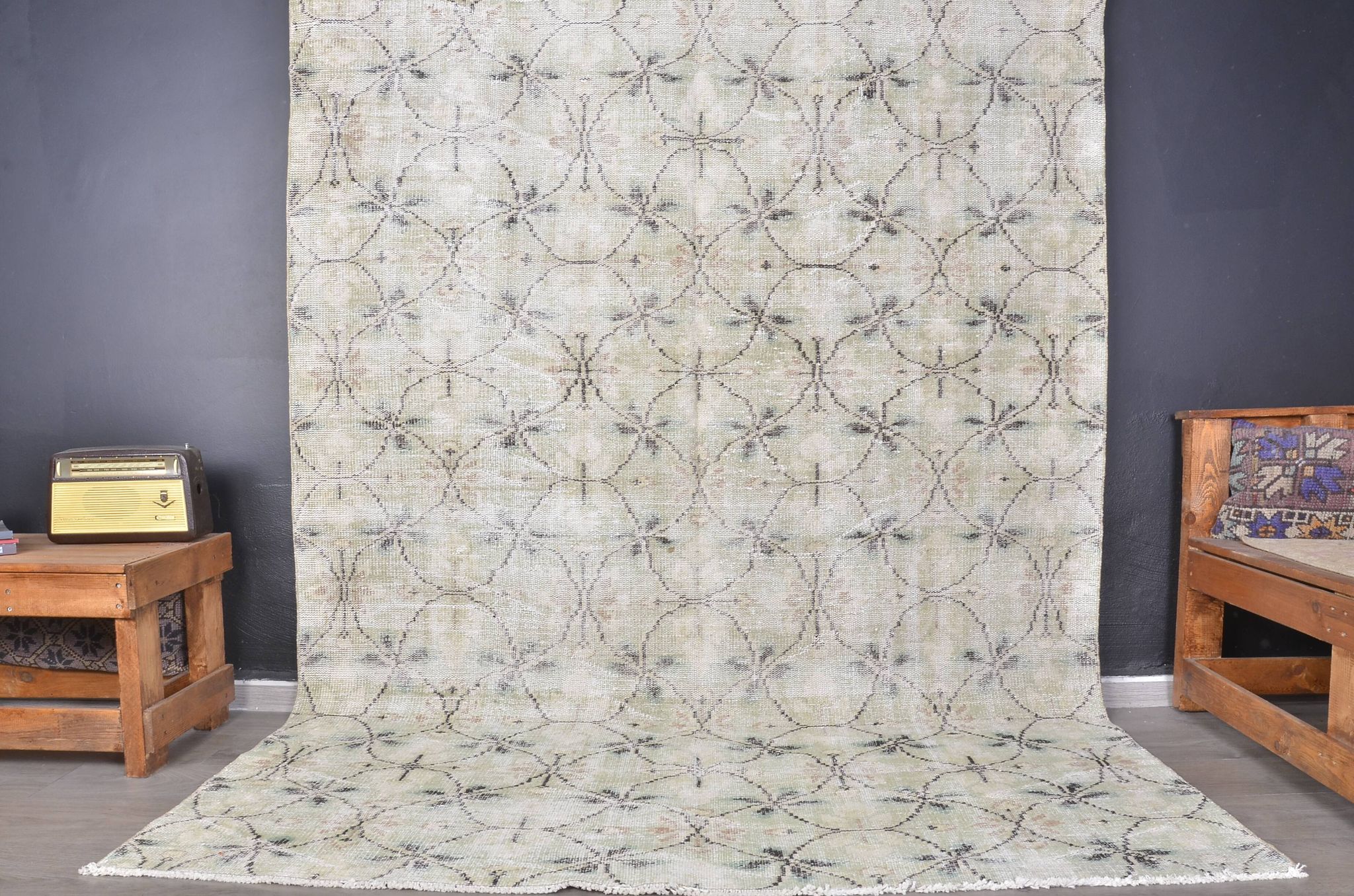 Oushak Anatolian Decorative Wool Rug sku 1326