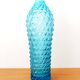 Diamond bottle in blue Empoli glass 1950