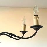 Vintage neoclassical style column chandelier 50s