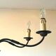 Vintage neoclassical style column chandelier 50s