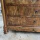 Antique Louis-Philippe elm burl chest of drawers, four drawers