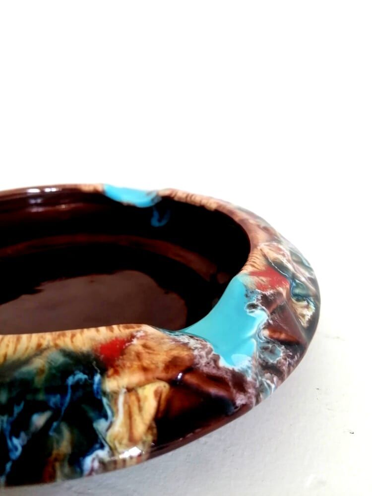 Vallauris vintage ceramic ashtray