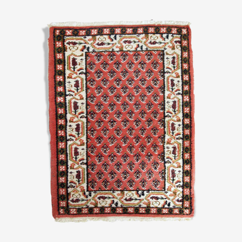 Indian carpet Seraband handmade 62cm x 90cm 1970