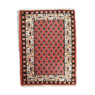 Indian carpet Seraband handmade 62cm x 90cm 1970