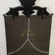 Venetian mirror with floral decoration pediment