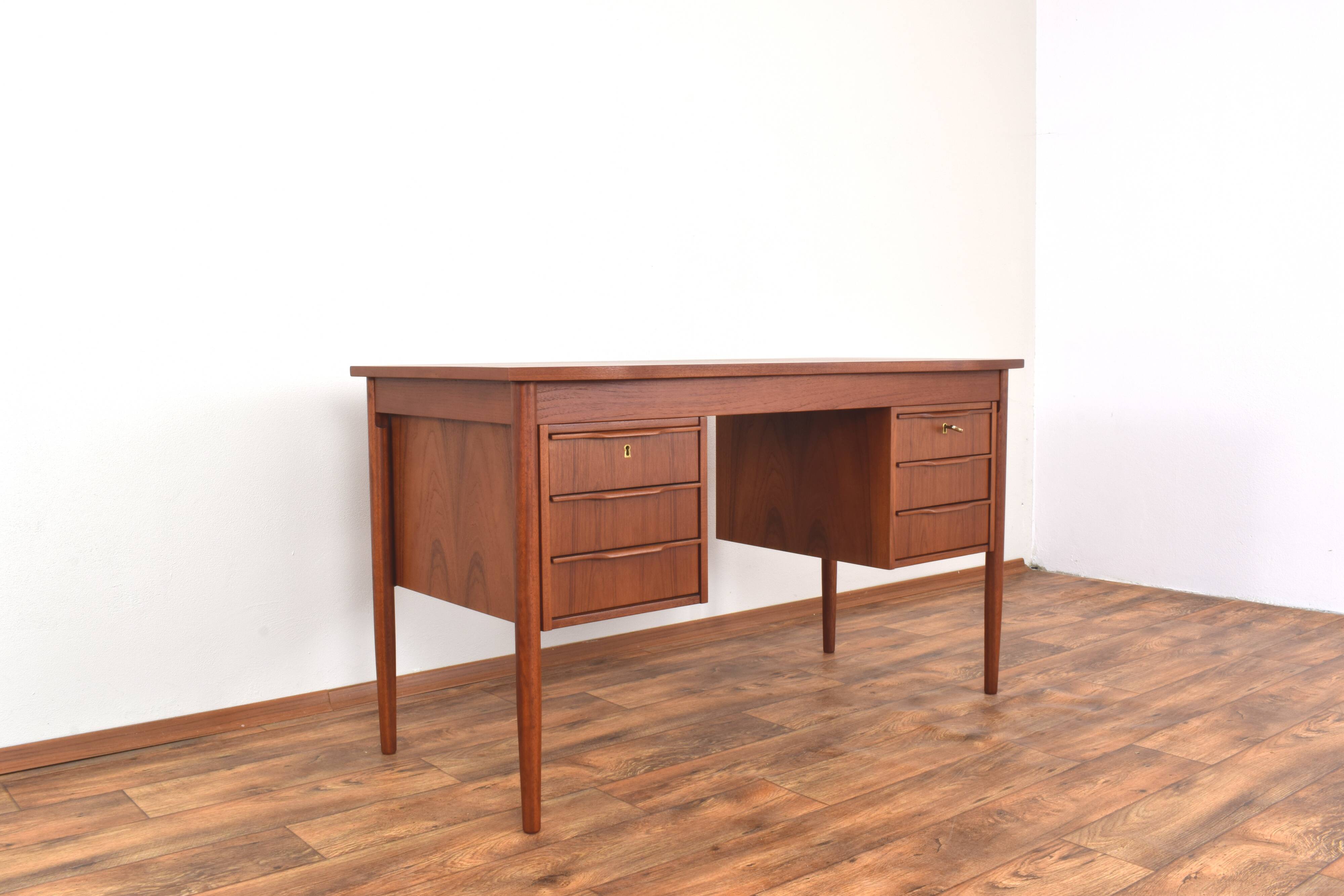 Mid-Century Danish Teak Desk, 1960s.