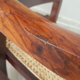 Vintage Viennese weave folding armchair