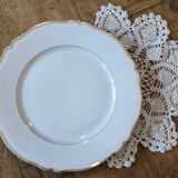 Lot vintage round flat plates in Limoges porcelain