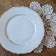 Lot vintage round flat plates in Limoges porcelain