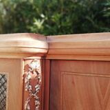 3-door bookcase in Louis XVI raw style