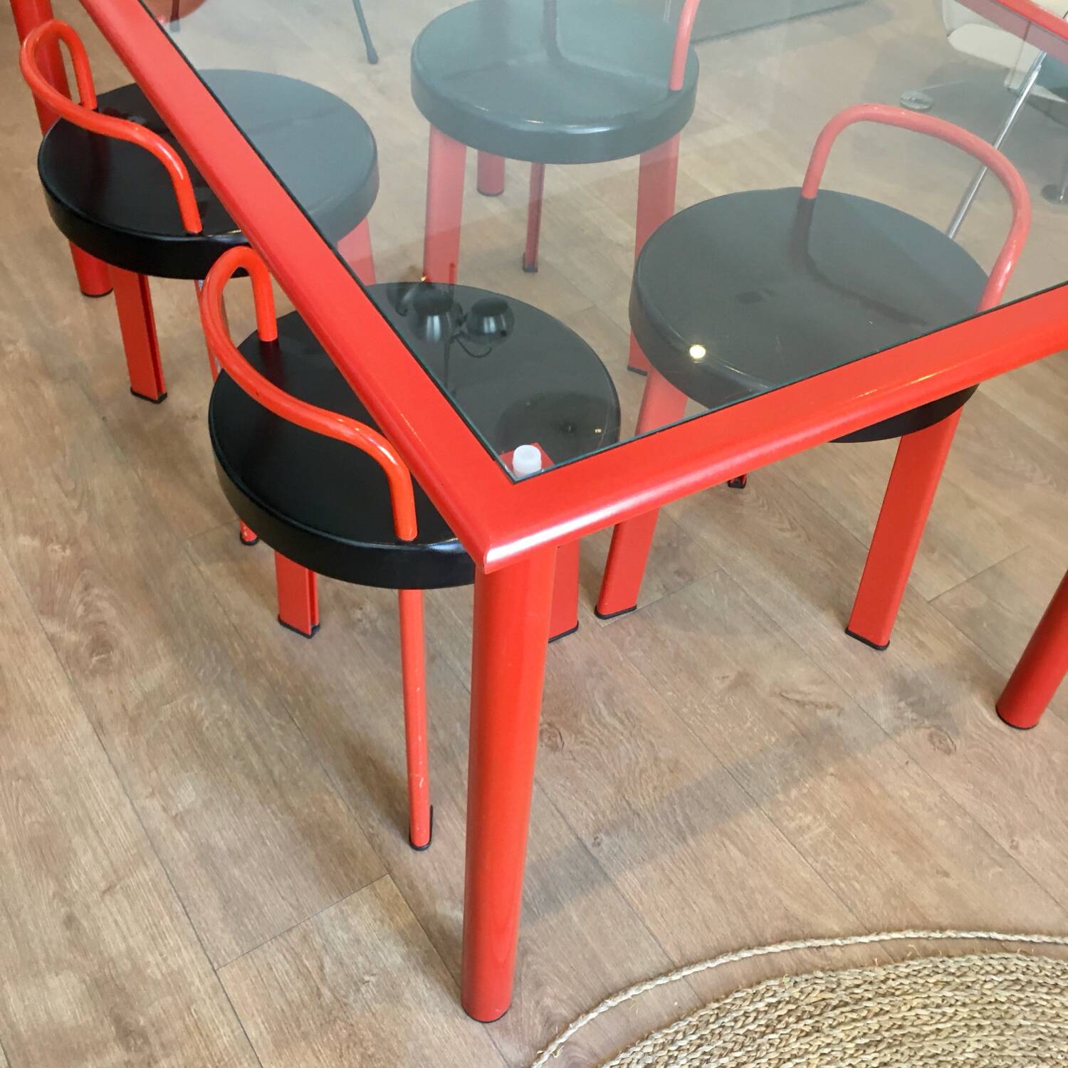 Table and stools, Italy, 1980s