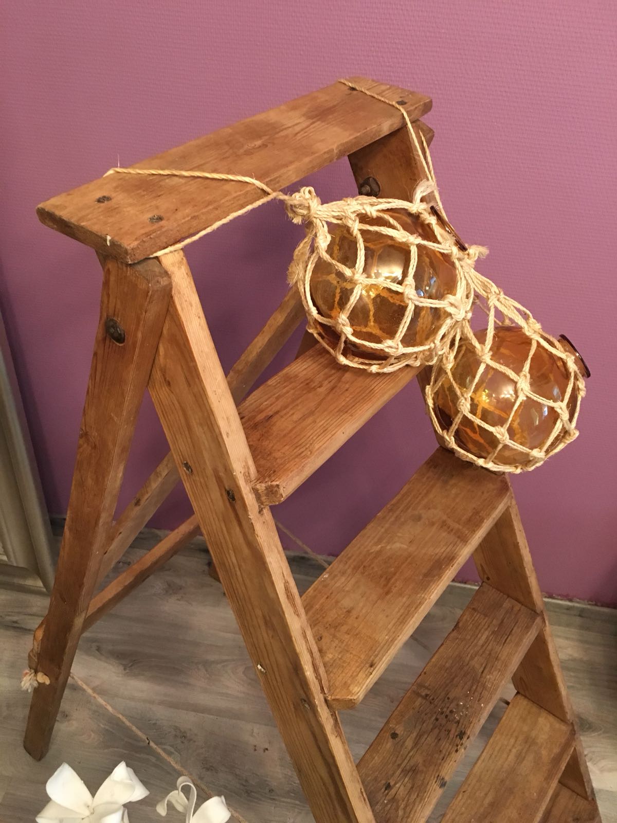 Stool wood vintage 1950