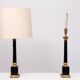 pair Large Colum Table lamps by Loevsky & Loevsky USA 1970s