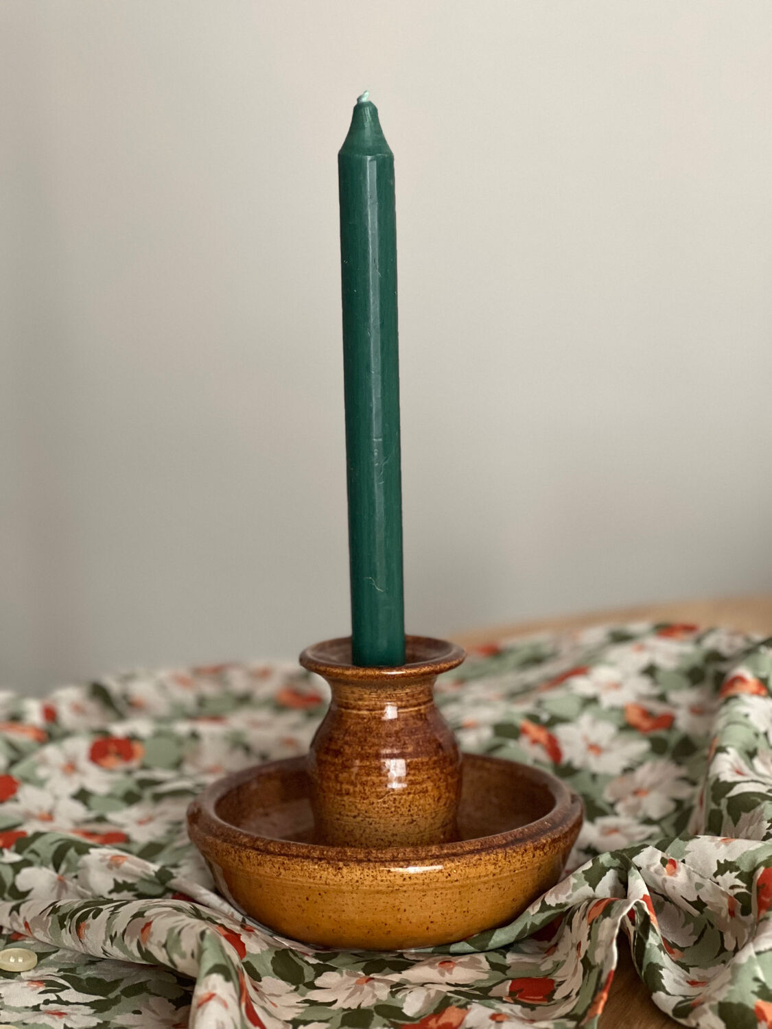Vintage signed candle holder