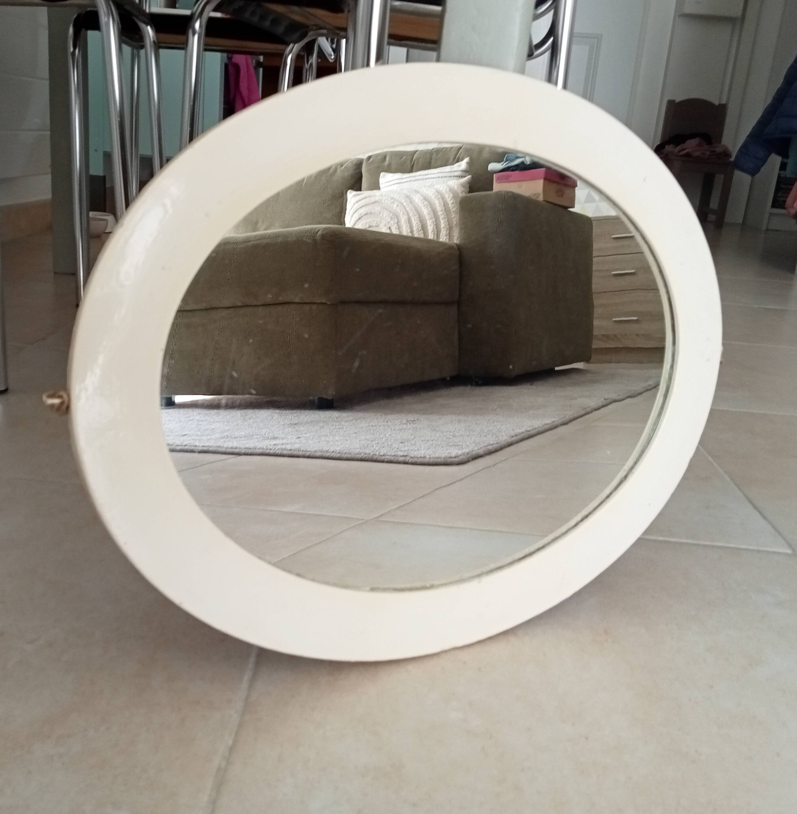 Antique oval mirror from the early 20th century 47*37