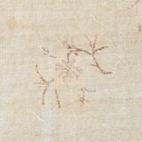 7x10 Cream Beige Oversize Vintage Rug, 209x311Cm