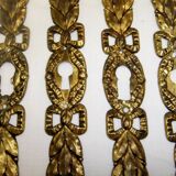 Old entrance to embossed copper gilding locks