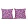 Lot de 2 housses de coussin turque vintage 51x51 cm