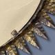 Midcentury bohemian Hollywood Regency Spanish gilt metal sun mirror, 1960s