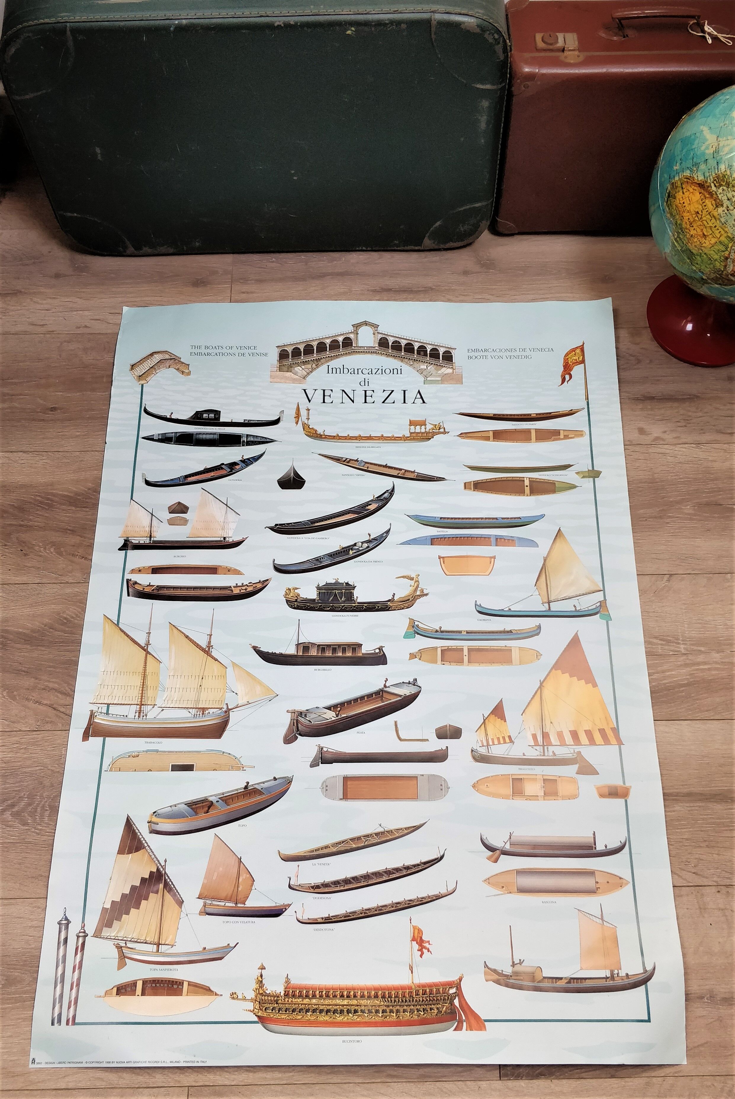 Boats poster. Venice Embarks by Libero Patrignani