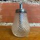 Vintage molded glass sugar bowl