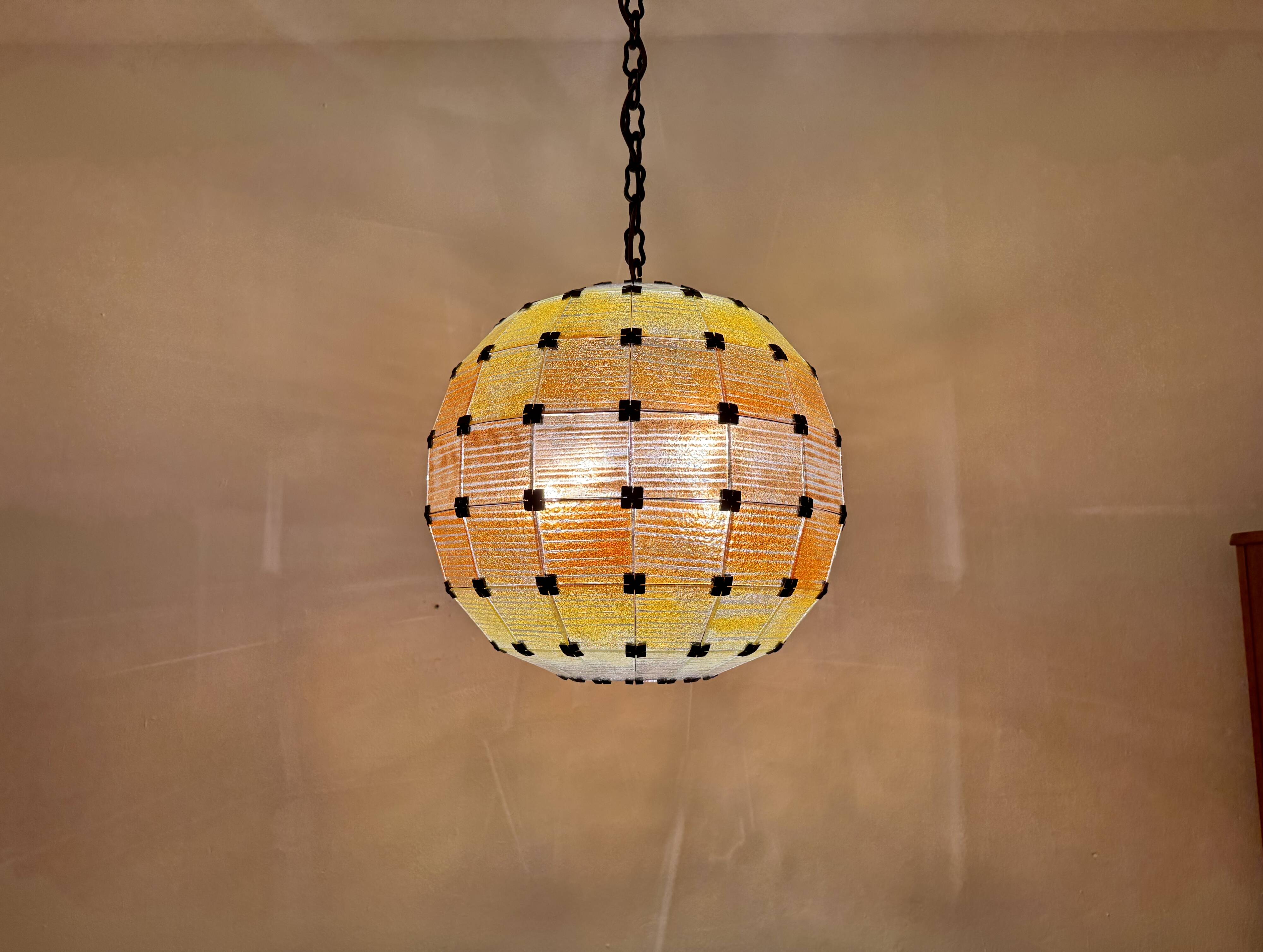 Amazing Colorful Glass Ball Pendant Lamp