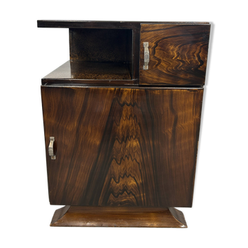 Art Deco metal bedside table