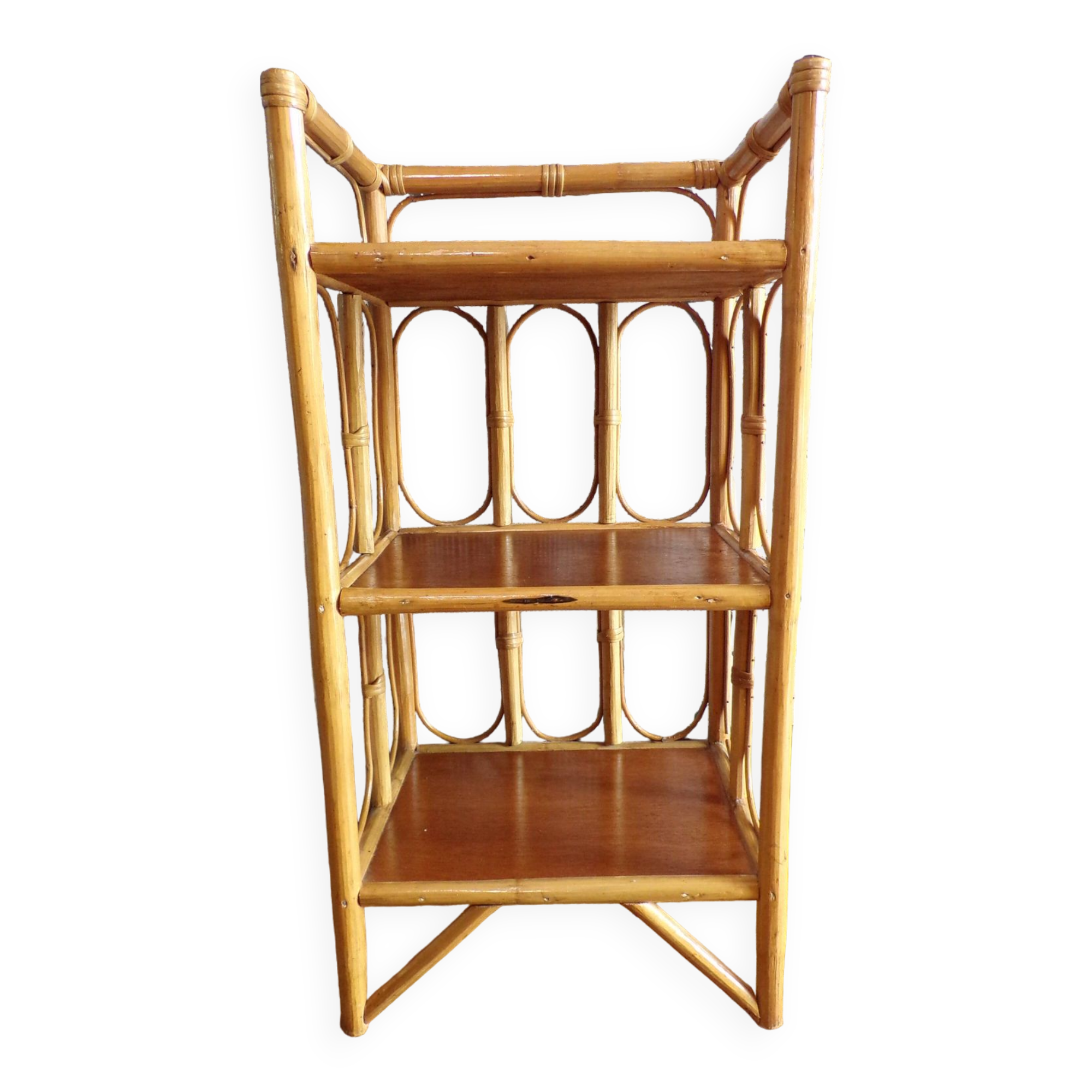 Rattan shelf 3 shelves