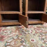 Pair of Art Deco bedside tables in the Louis Philippe style