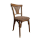 Chaise bistrot baumann bois et assise tissus
