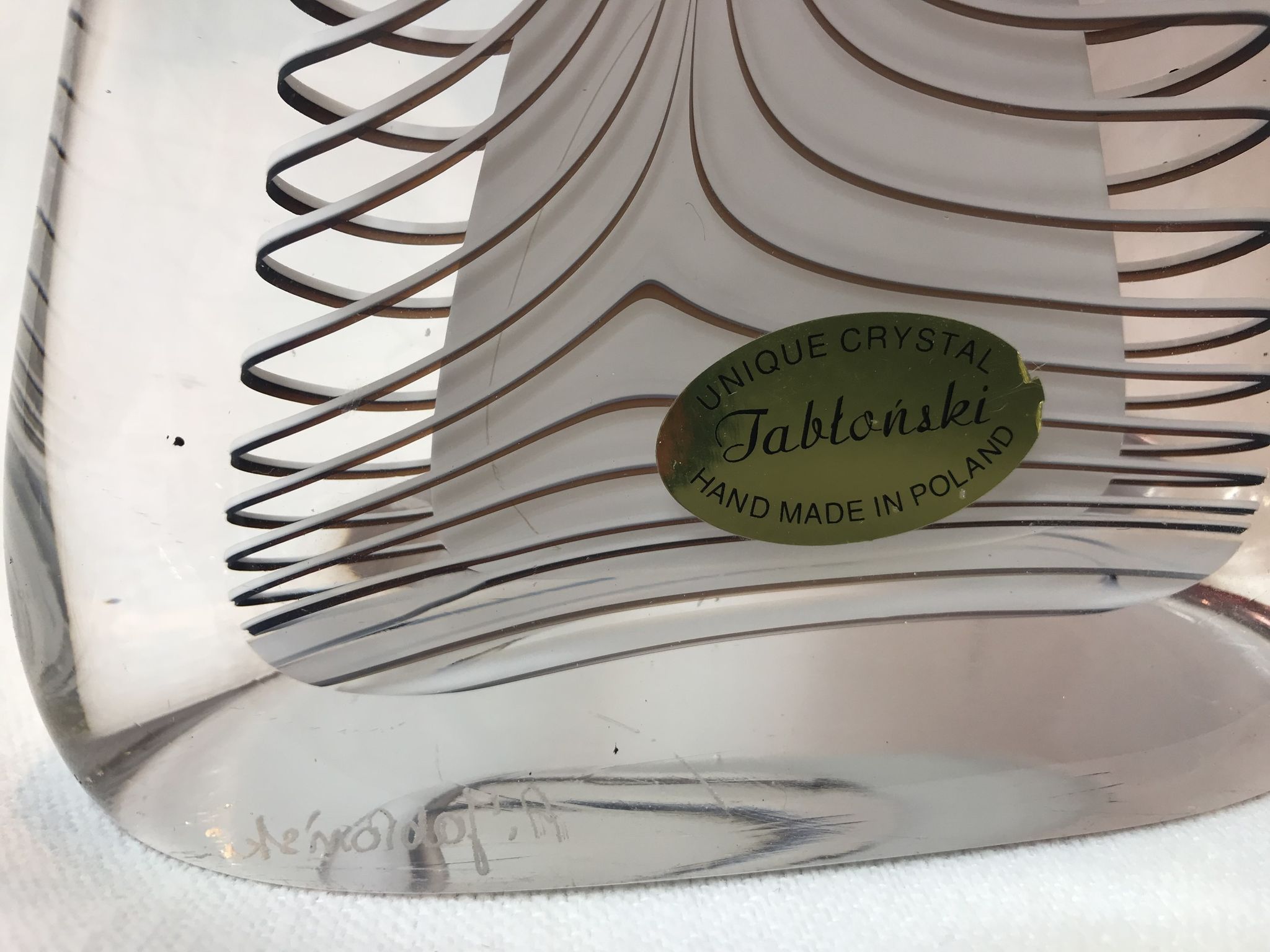 Crystal vase, design Adam Jabłoński Art Glass