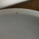 Set of 7 modernist flat plates Lunéville 1930 white earthenware