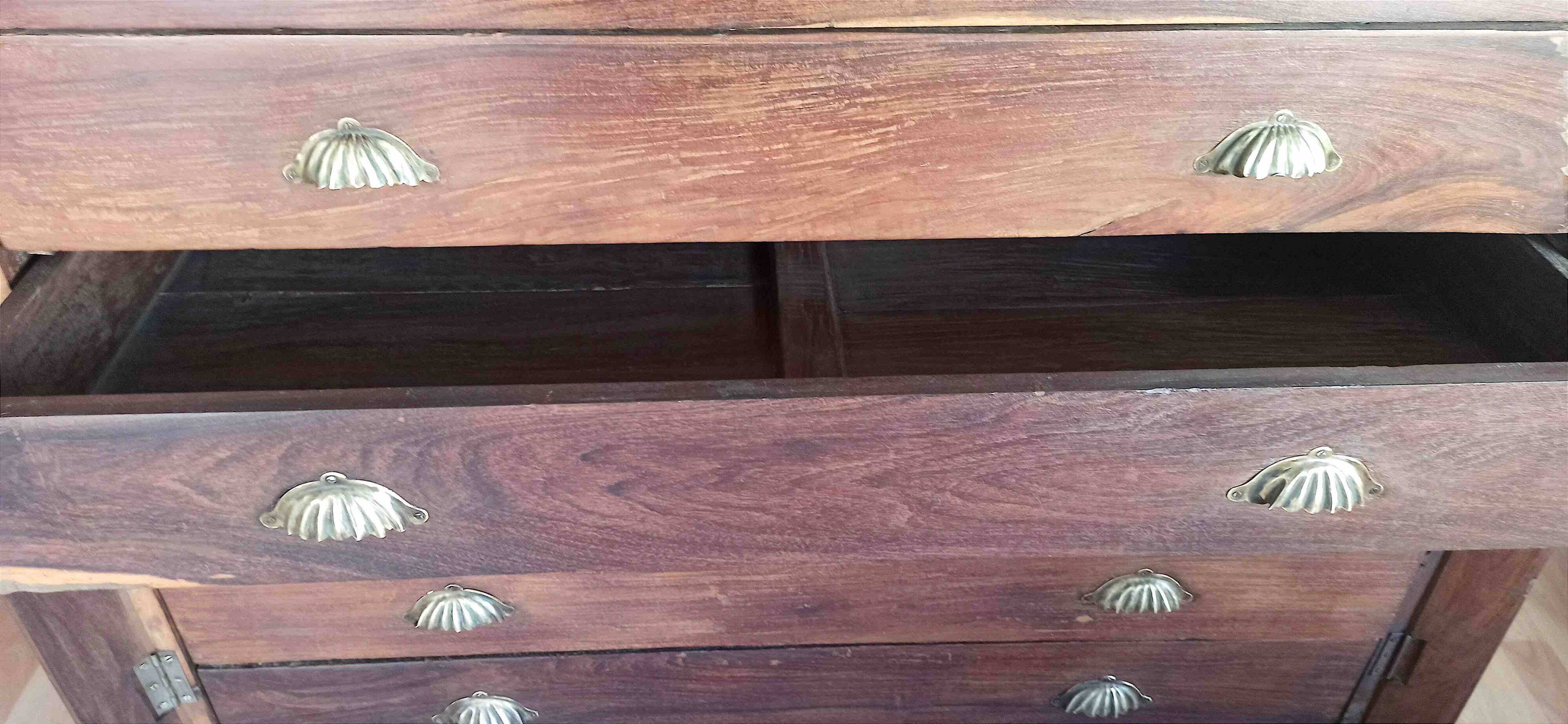 19th century East India Company map cabinet Width 122 cm