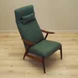 Green melange armchair, Danish design, 1970s, production: Denmark